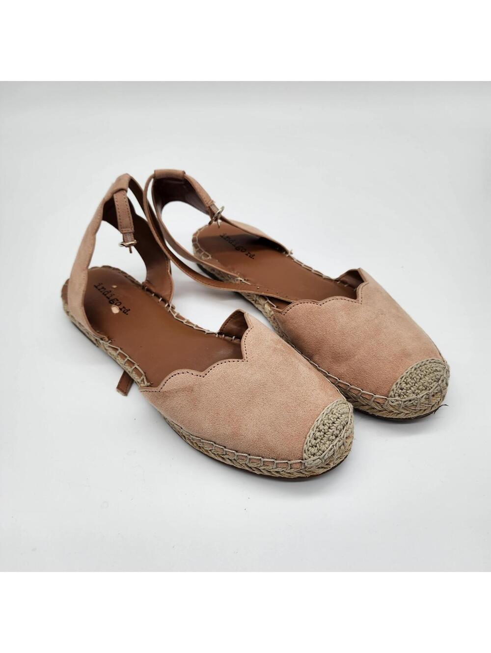 LKNW Womans Indigo suede sandals 7 m espadrilles - Picture 9 of 9